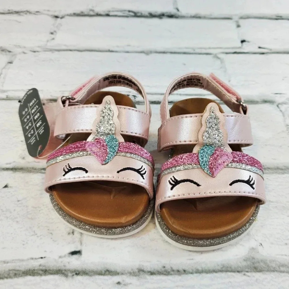 Pink Unicorn Baby Sandals INFANT